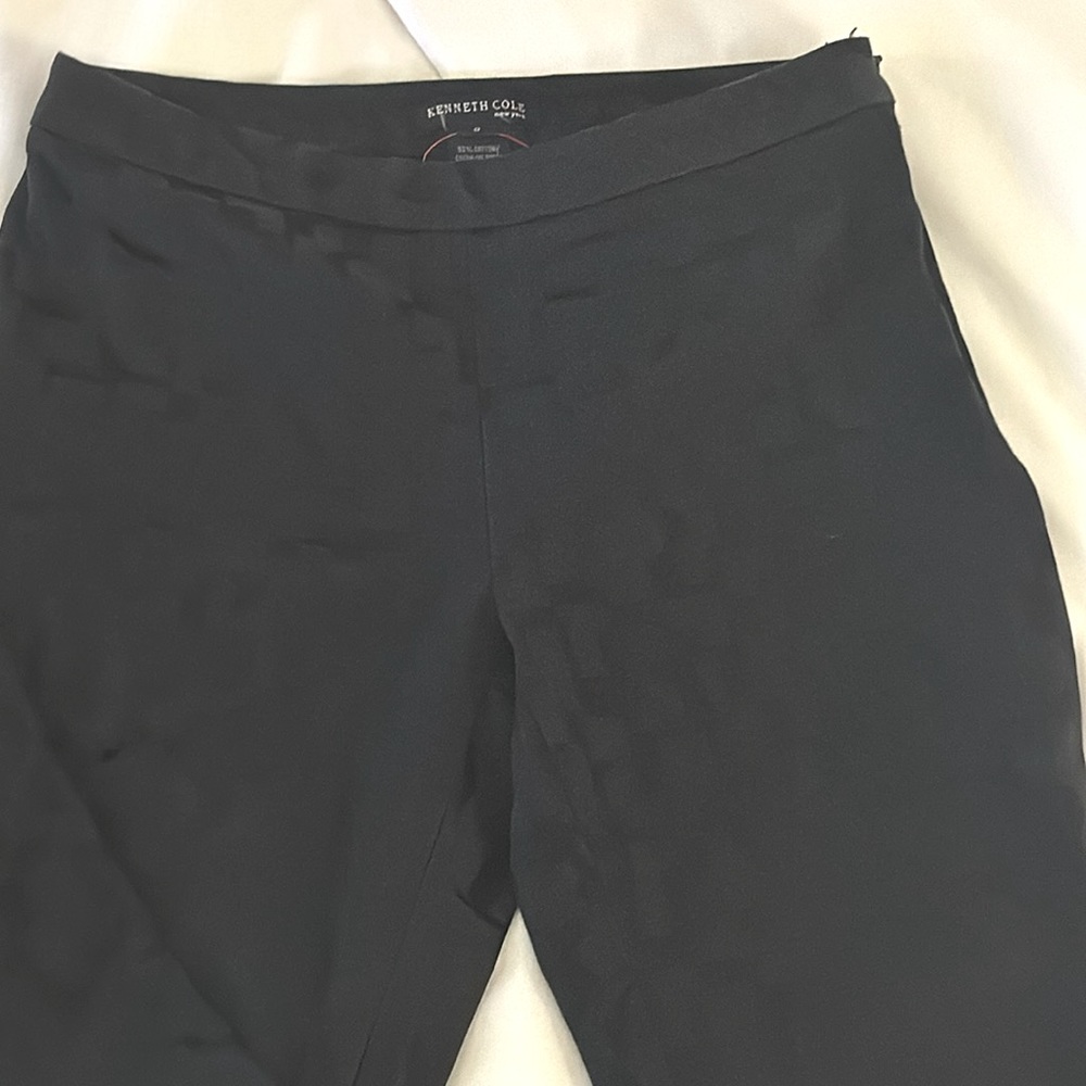 Kenneth Cole New York Pants s Black w/ Pattern Trousers Size 0